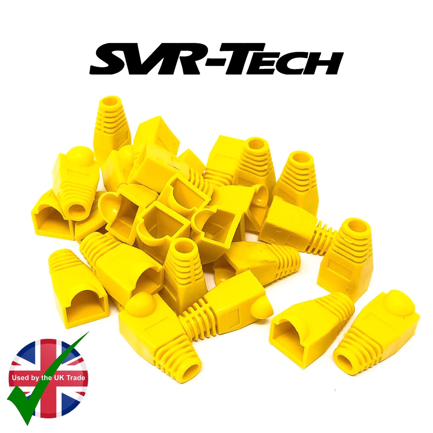 SVR-Tech RJ45 Cat5 & Cat6 Cable Rubber Boot Cover - 25 Pack