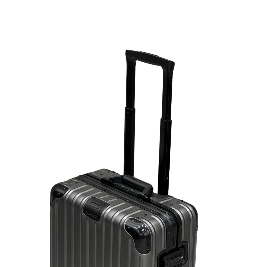REAL Full Metal Aluminium 20 inch Cabin Carry on Luggage Suitcase - 55x40x20cm