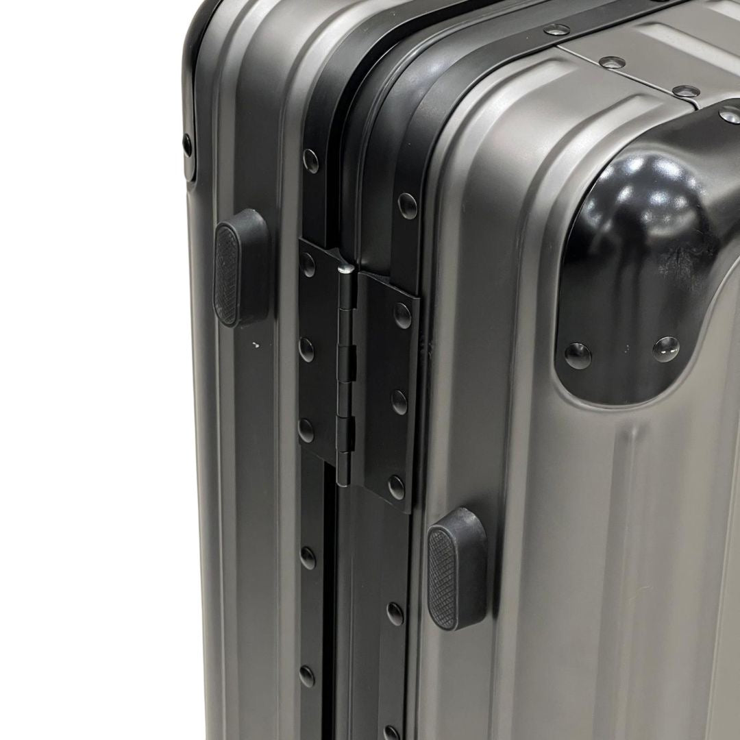 REAL Full Metal Aluminium 20 inch Cabin Carry on Luggage Suitcase - 55x40x20cm