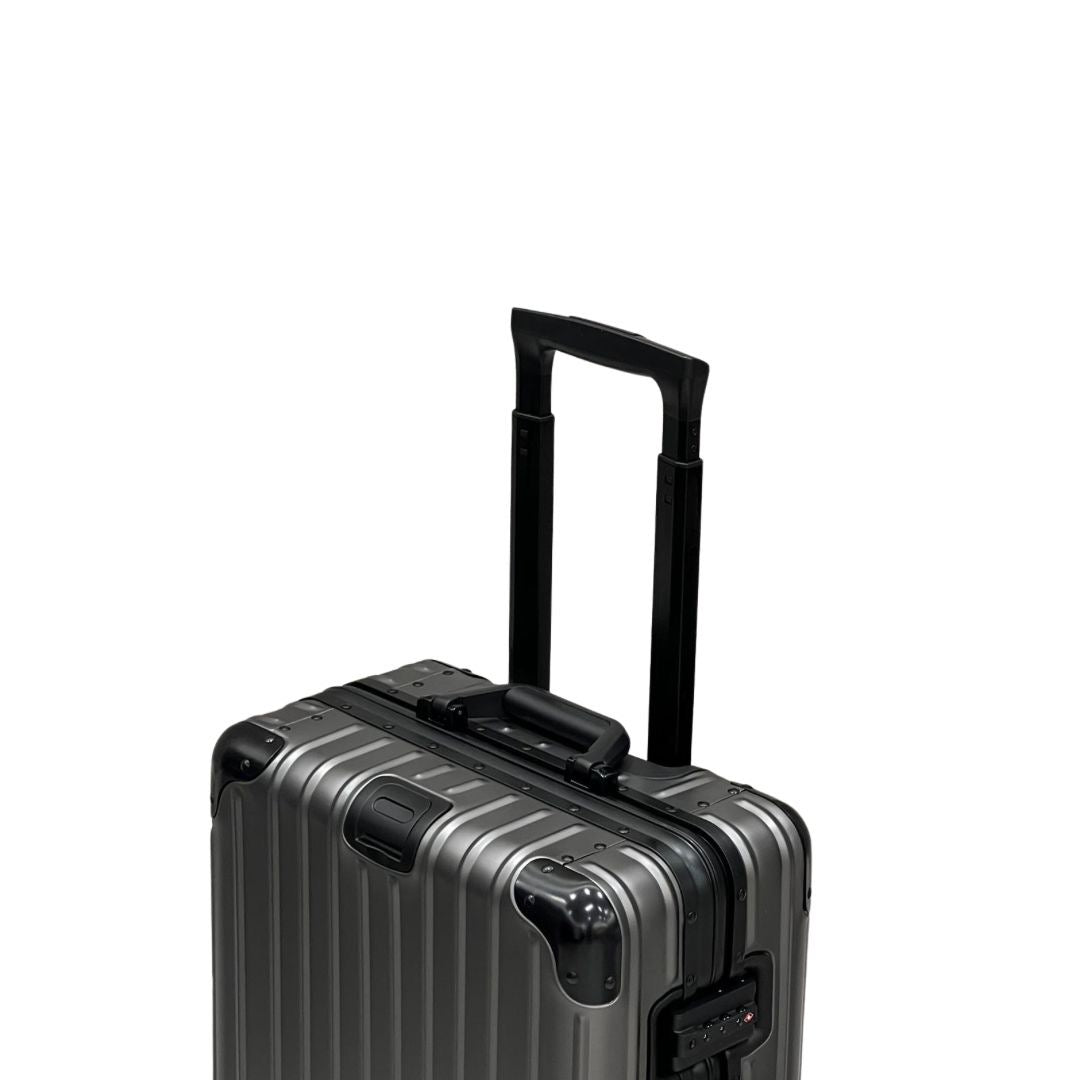 REAL Full Metal Aluminium 20 inch Cabin Carry on Luggage Suitcase - 55x40x20cm