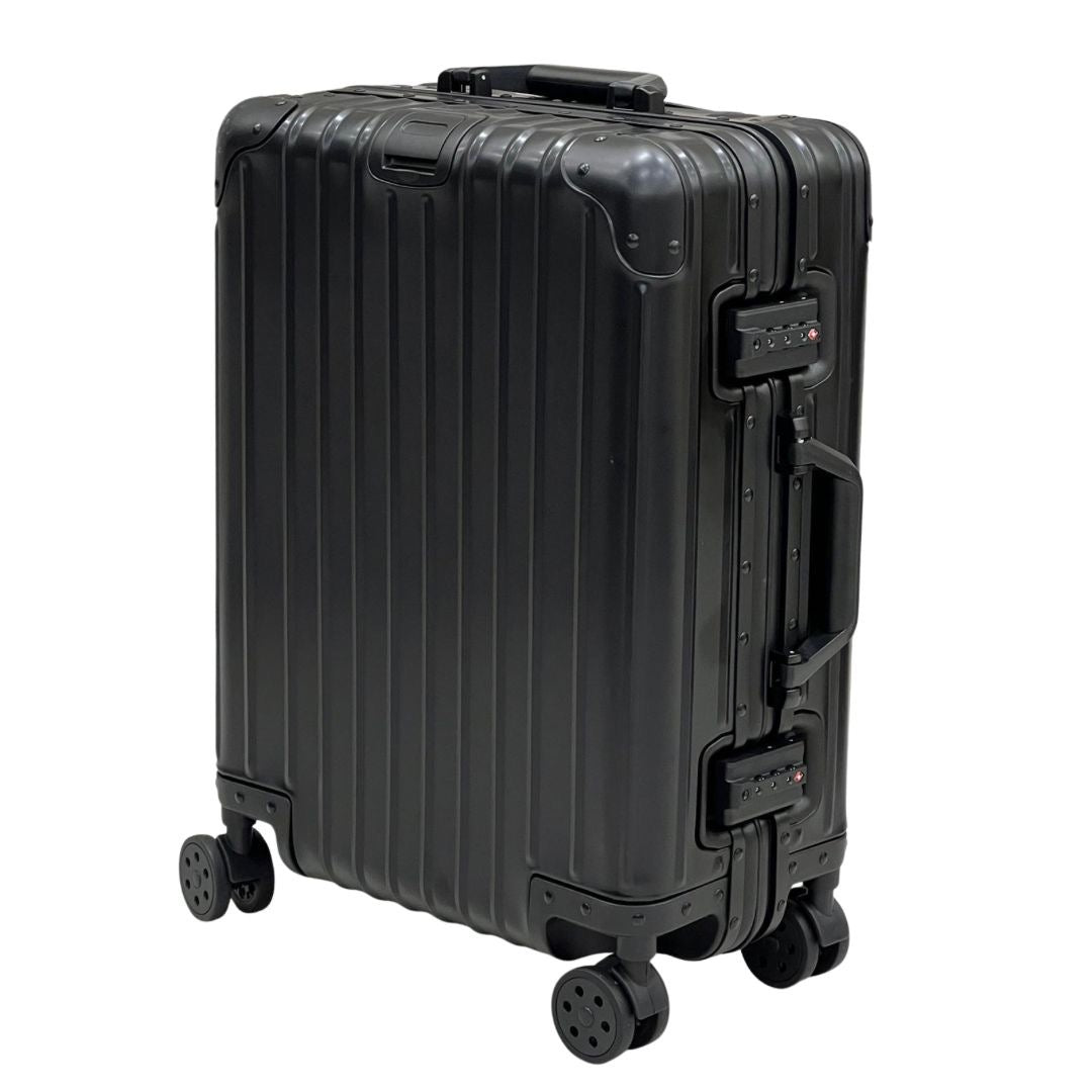 REAL Full Metal Aluminium 20 inch Cabin Carry on Luggage Suitcase - 55x40x20cm