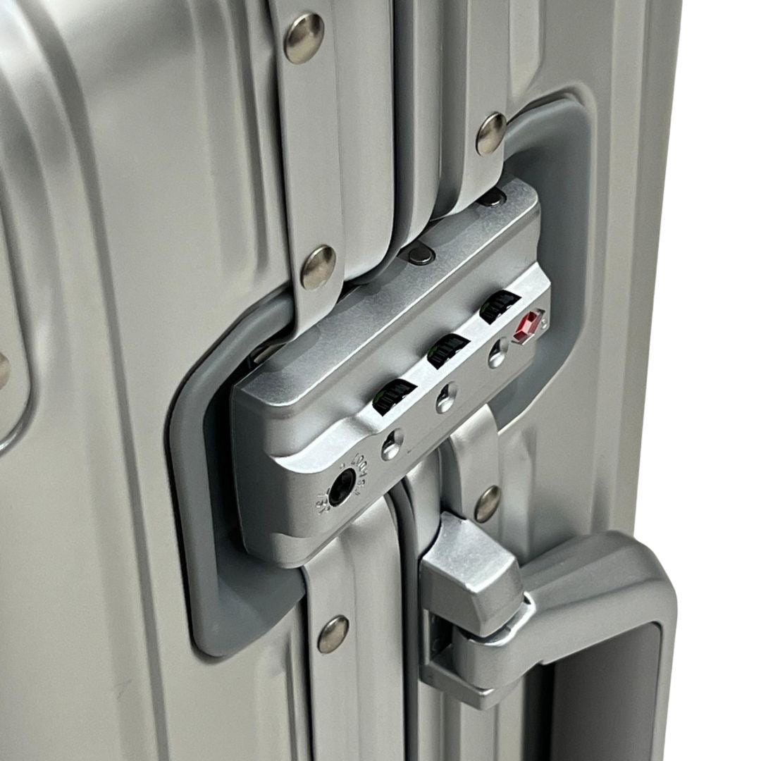 REAL Full Metal Aluminium 20 inch Cabin Carry on Luggage Suitcase - 55x40x20cm