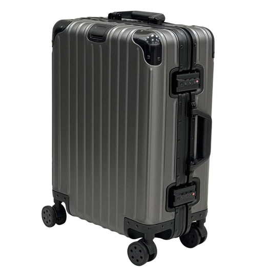 REAL Full Metal Aluminium 20 inch Cabin Carry on Luggage Suitcase - 55x40x20cm