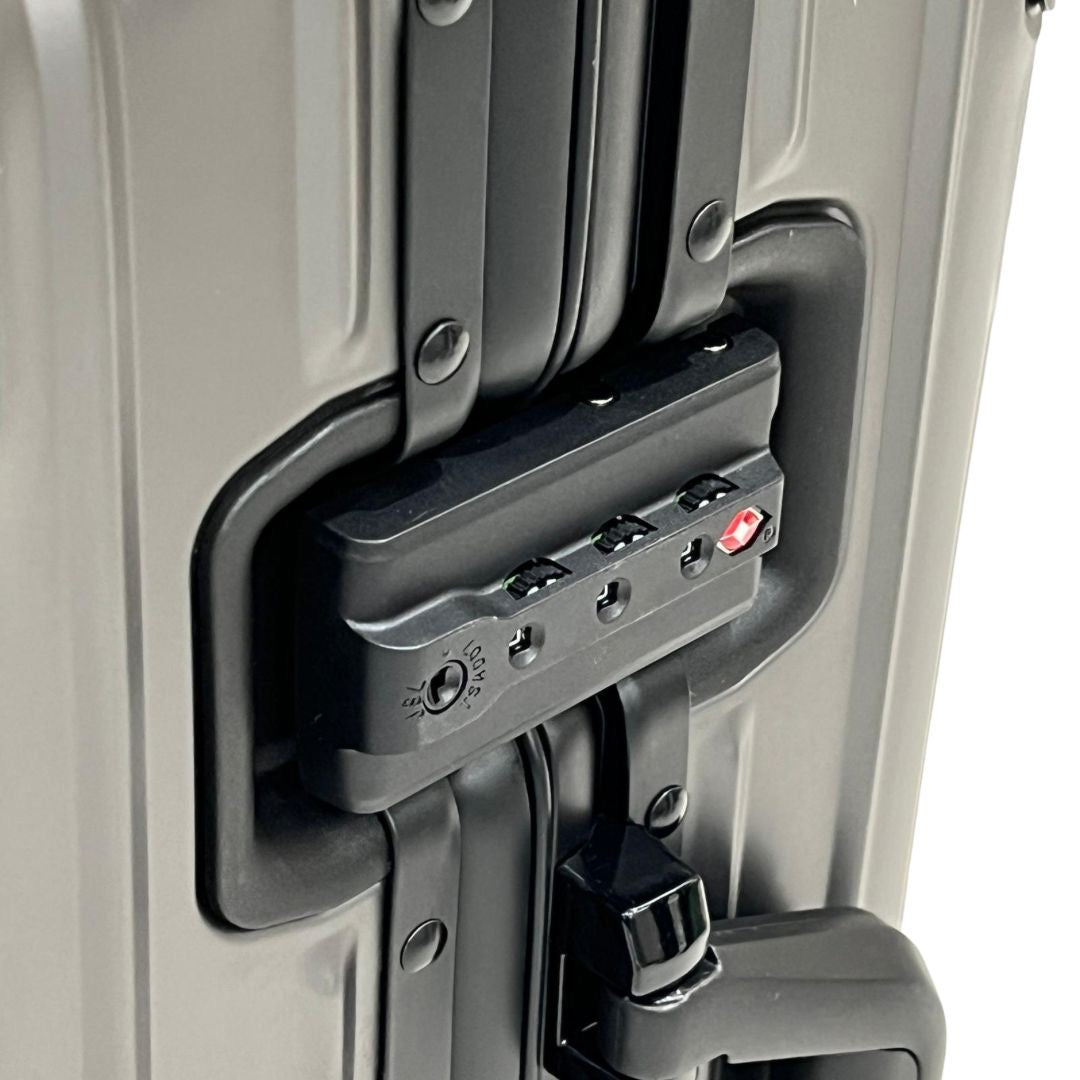 REAL Full Metal Aluminium 20 inch Cabin Carry on Luggage Suitcase - 55x40x20cm