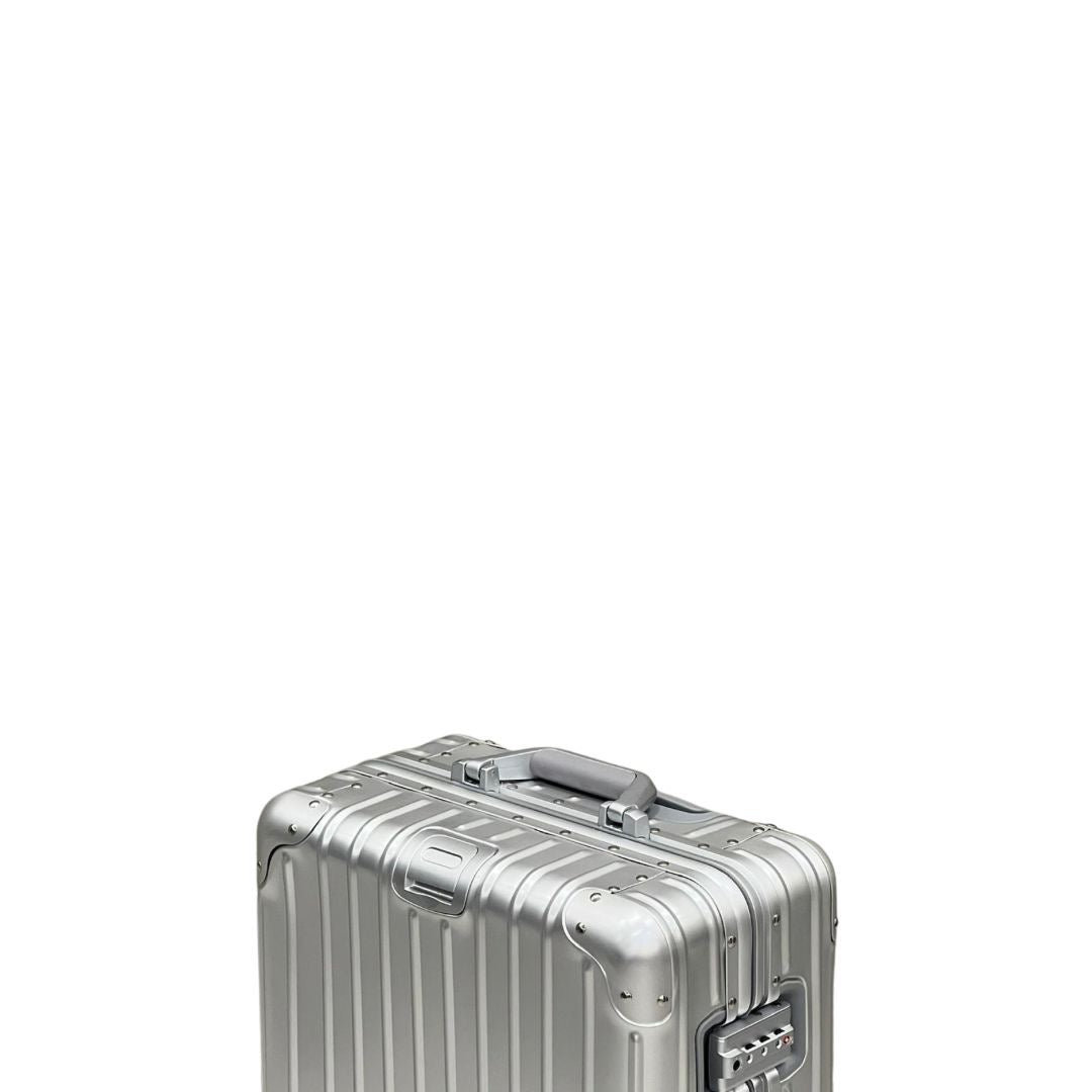 REAL Full Metal Aluminium 20 inch Cabin Carry on Luggage Suitcase - 55x40x20cm