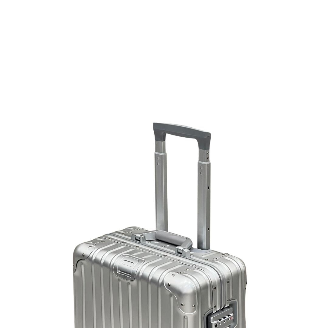 REAL Full Metal Aluminium 20 inch Cabin Carry on Luggage Suitcase - 55x40x20cm