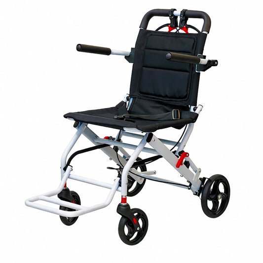 Ultra Lightweight Narrow Compact Folding Portable Travel Wheelchair Wheel Chair